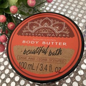 Crystal waters body butter Sage and Cedar 3.4 oz